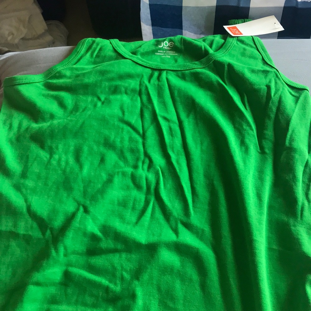 Green tank top